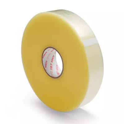 Clear Bopp Tape 1000m 500m Transparent Yellowish Tan Color Bopp Packing Adhesive Tape Rolls
